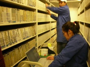 storage and archiving at the Fonoteca