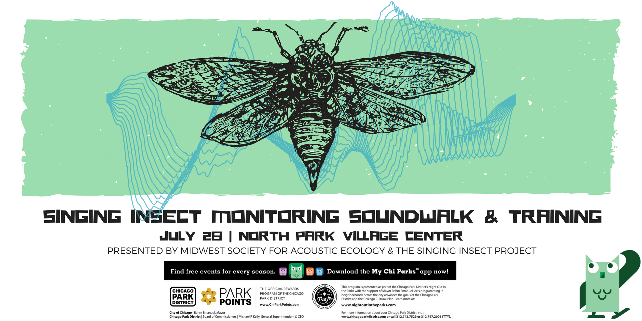 Singing Insect Monitoring Soundwalk & Training – Fri., July 28