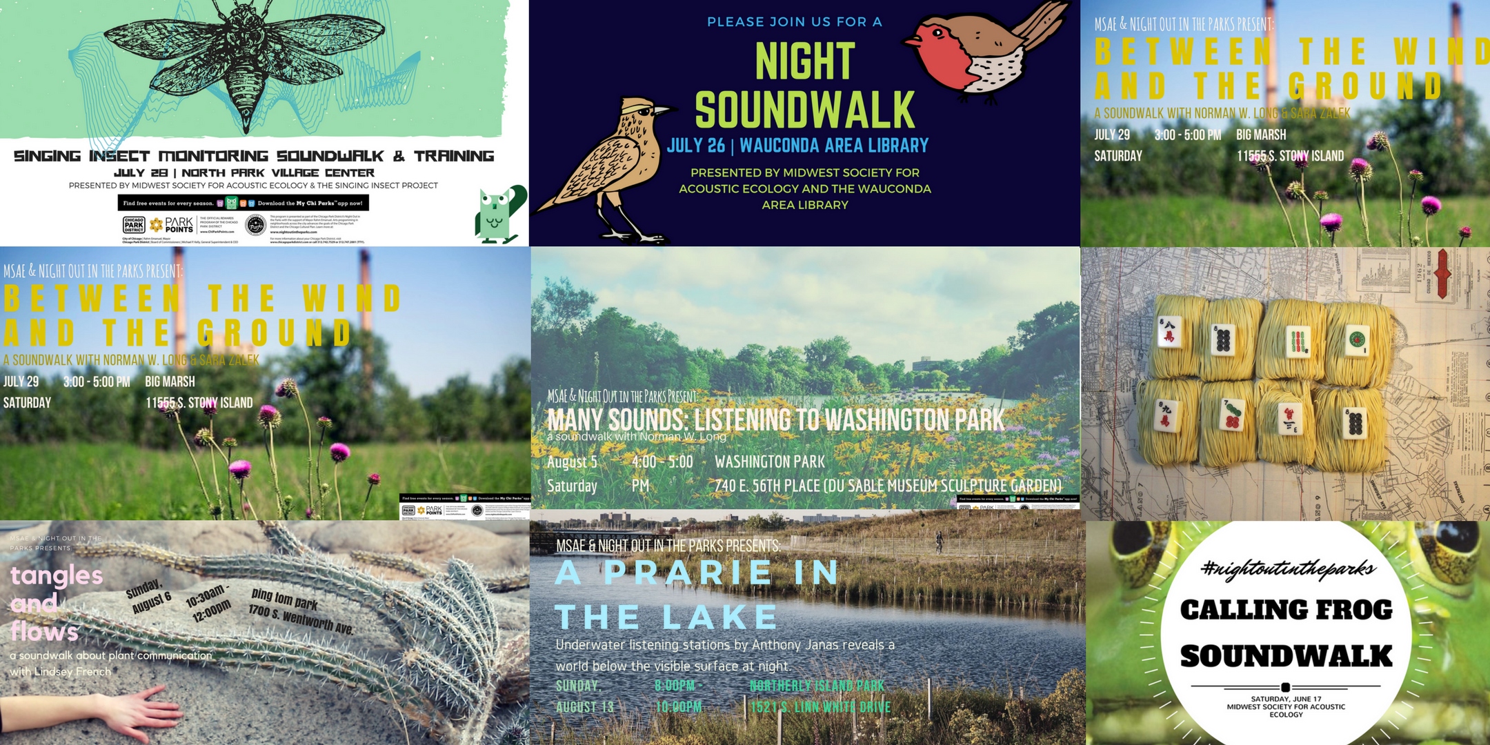 Night Out in the Parks 2017 Programming & Summer Soundwalks